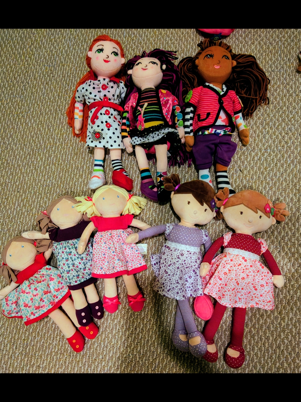 Handmade Fabric Girls' Doll - Assorted Colors